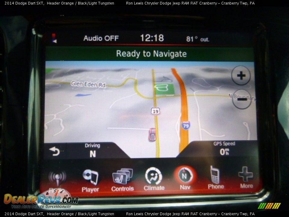 2014 Dodge Dart SXT Header Orange / Black/Light Tungsten Photo #18