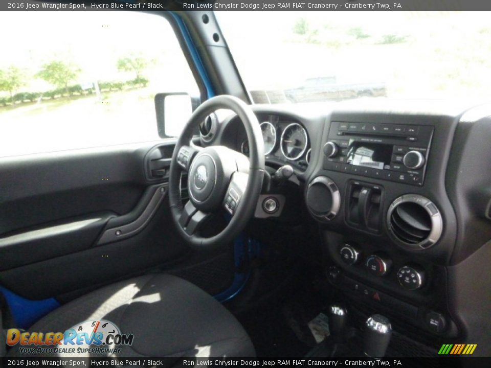 2016 Jeep Wrangler Sport Hydro Blue Pearl / Black Photo #9