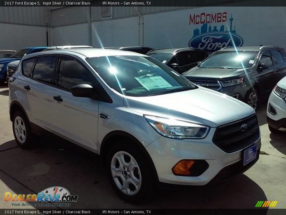 2017 Ford Escape S Ingot Silver / Charcoal Black Photo #1