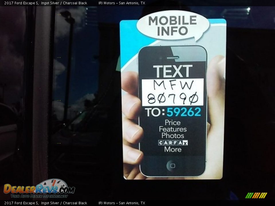 Dealer Info of 2017 Ford Escape S Photo #2