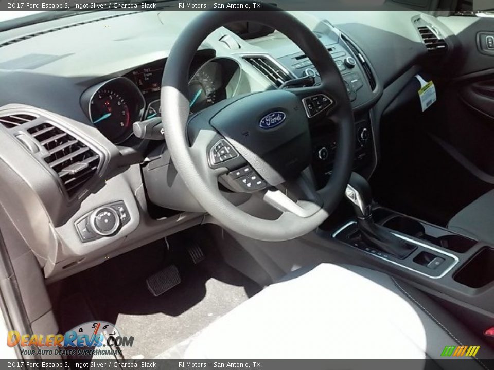 2017 Ford Escape S Ingot Silver / Charcoal Black Photo #4