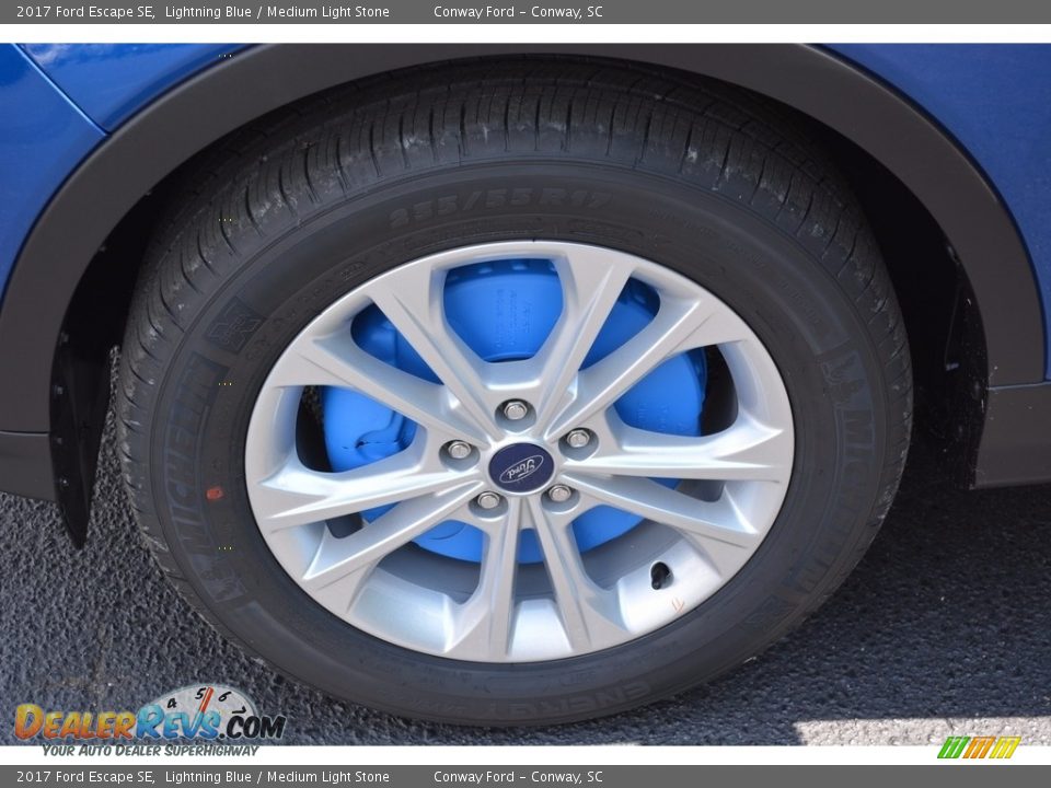 2017 Ford Escape SE Lightning Blue / Medium Light Stone Photo #14