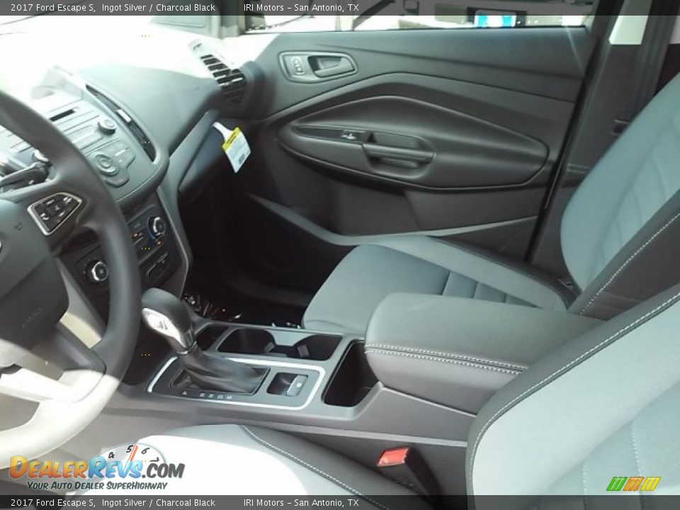 2017 Ford Escape S Ingot Silver / Charcoal Black Photo #6