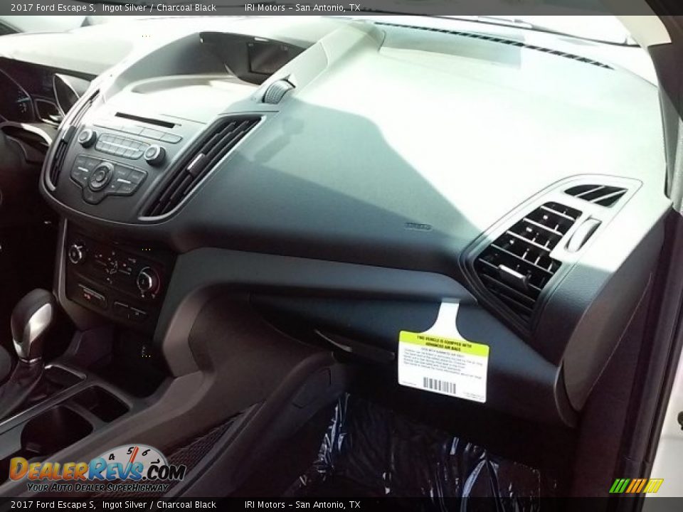 2017 Ford Escape S Ingot Silver / Charcoal Black Photo #9
