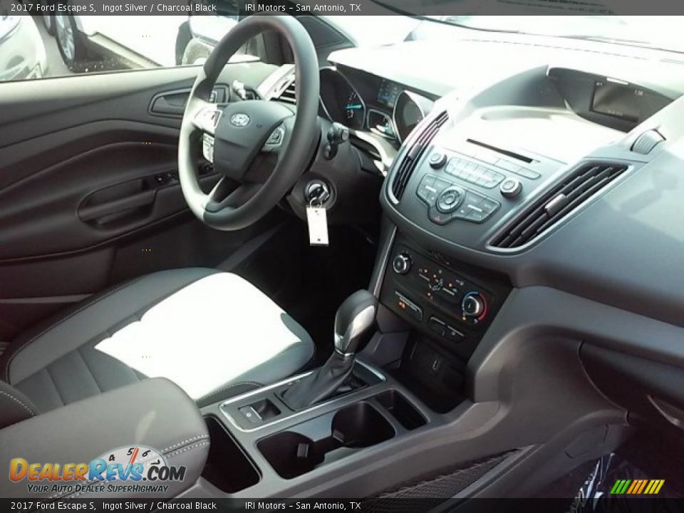 2017 Ford Escape S Ingot Silver / Charcoal Black Photo #10