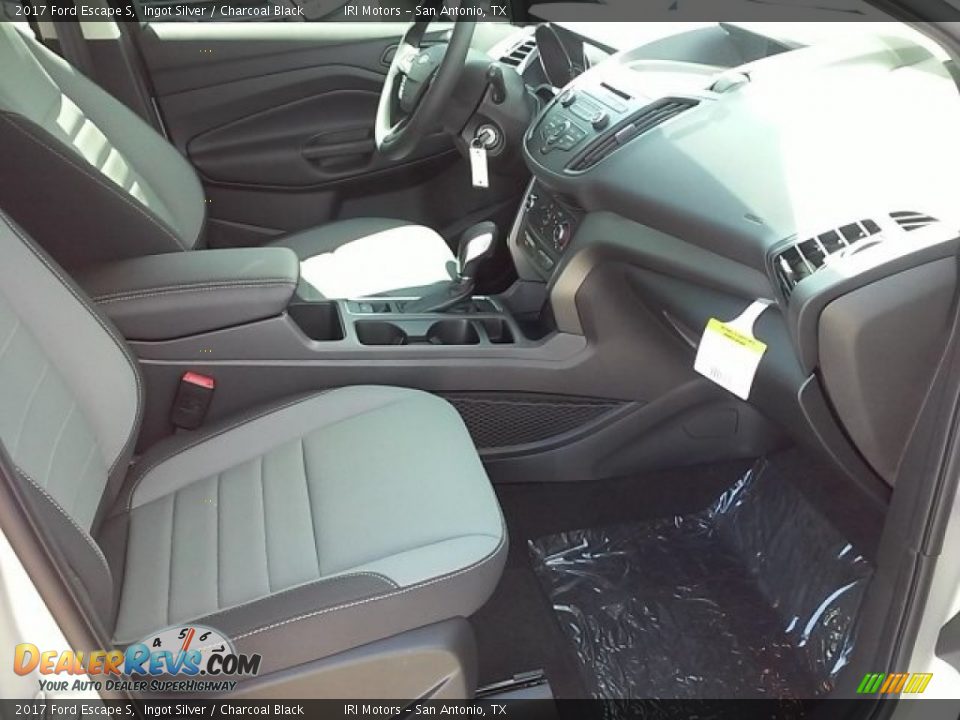 2017 Ford Escape S Ingot Silver / Charcoal Black Photo #13