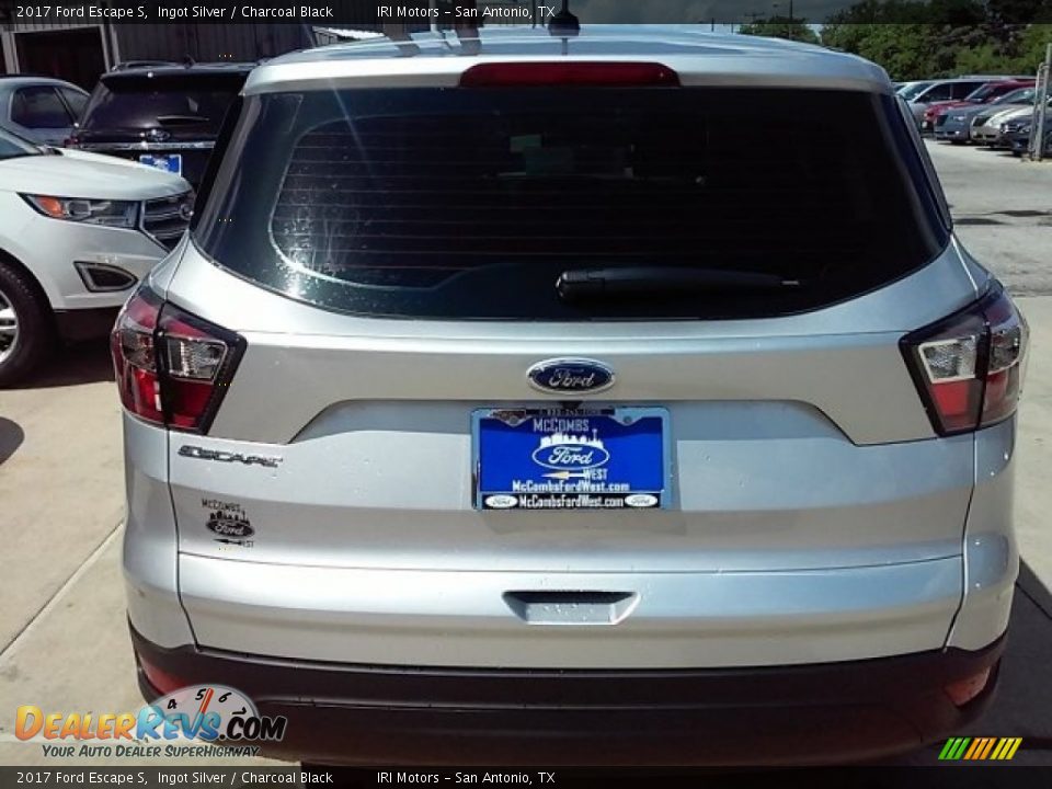 2017 Ford Escape S Ingot Silver / Charcoal Black Photo #17