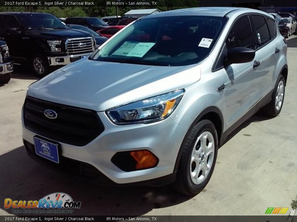 2017 Ford Escape S Ingot Silver / Charcoal Black Photo #19