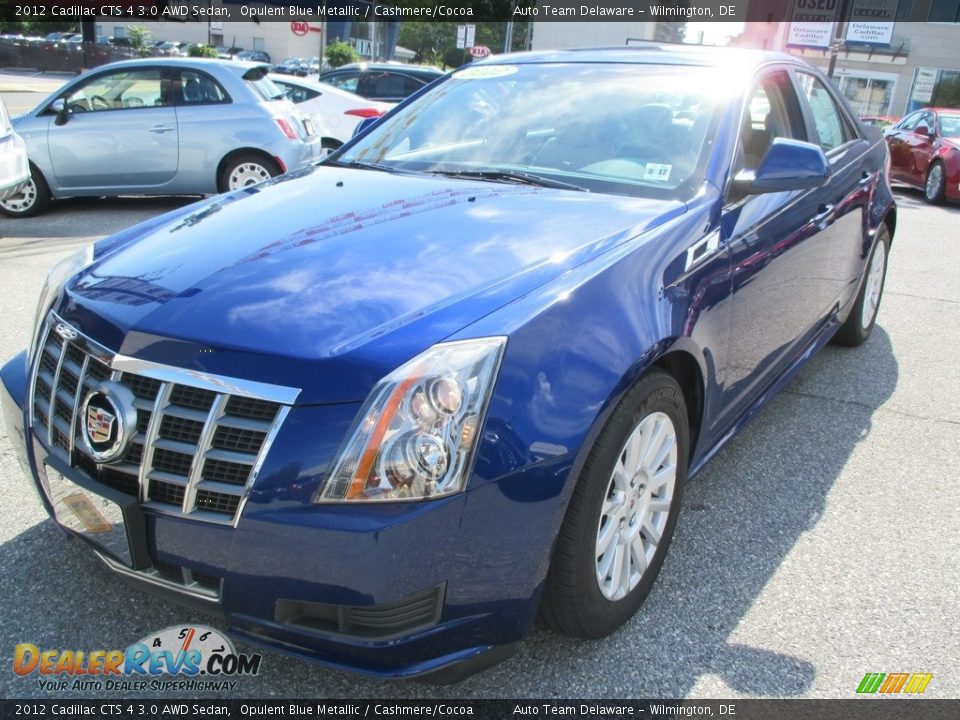 2012 Cadillac CTS 4 3.0 AWD Sedan Opulent Blue Metallic / Cashmere/Cocoa Photo #2