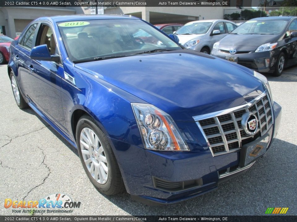2012 Cadillac CTS 4 3.0 AWD Sedan Opulent Blue Metallic / Cashmere/Cocoa Photo #8
