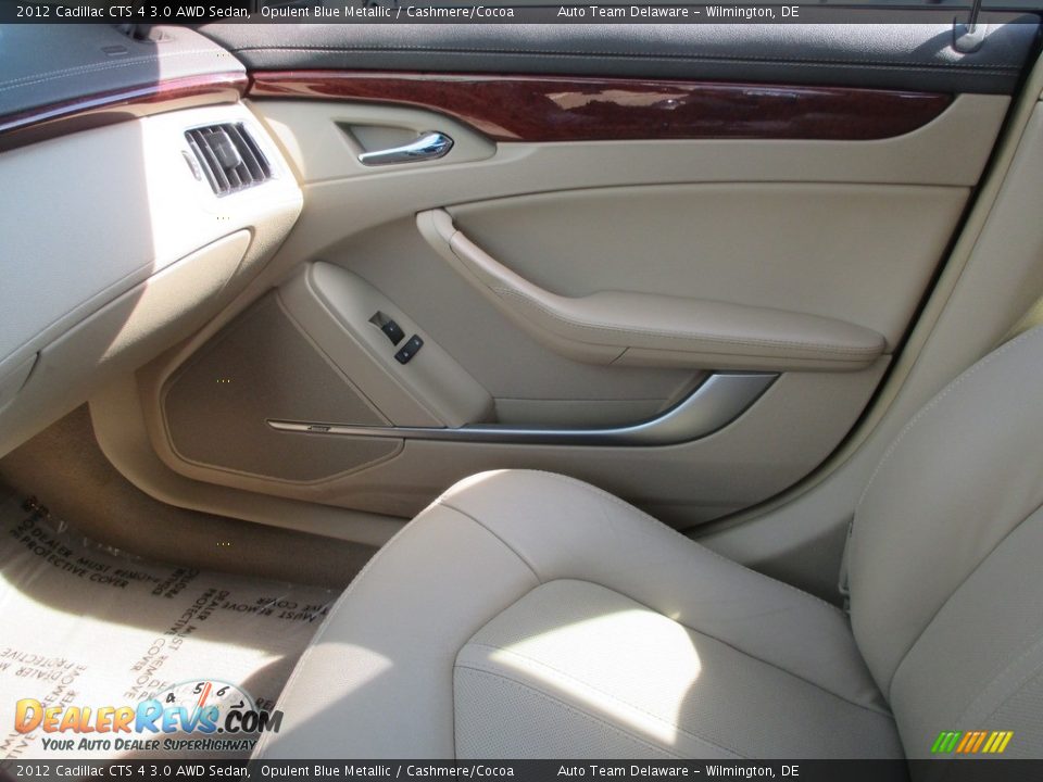 2012 Cadillac CTS 4 3.0 AWD Sedan Opulent Blue Metallic / Cashmere/Cocoa Photo #16
