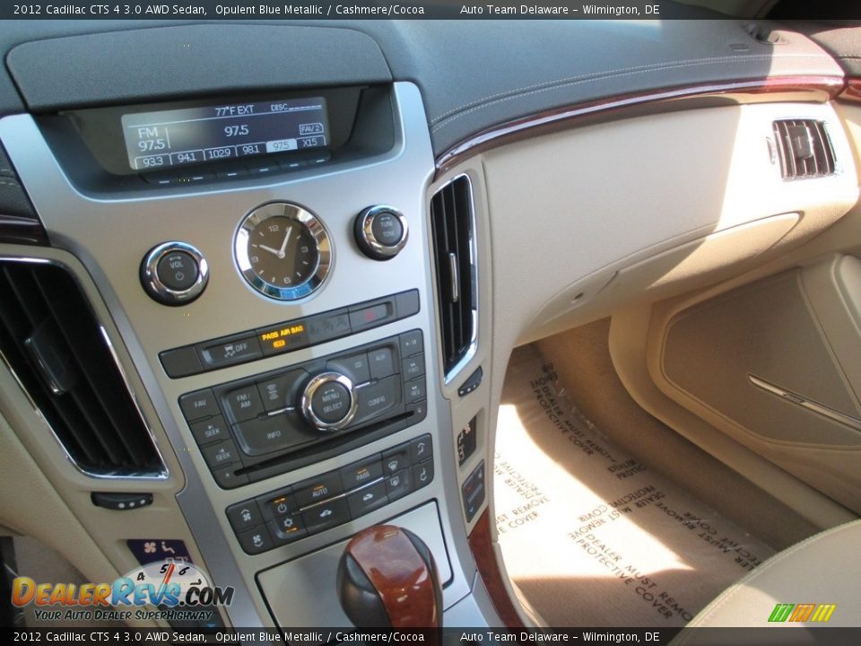 2012 Cadillac CTS 4 3.0 AWD Sedan Opulent Blue Metallic / Cashmere/Cocoa Photo #17