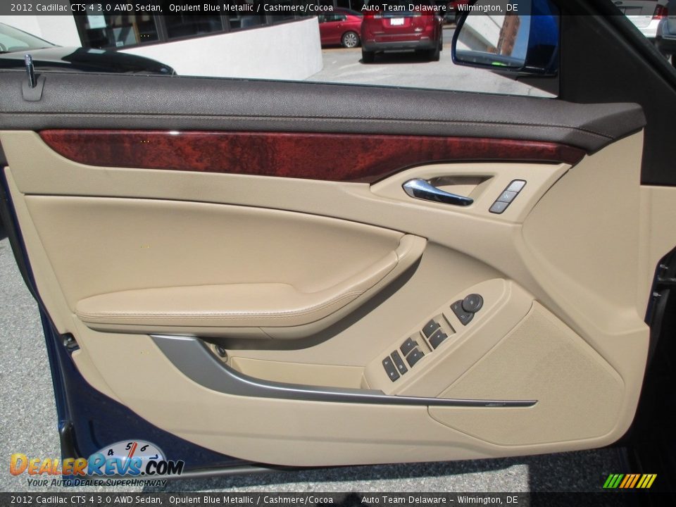 2012 Cadillac CTS 4 3.0 AWD Sedan Opulent Blue Metallic / Cashmere/Cocoa Photo #25