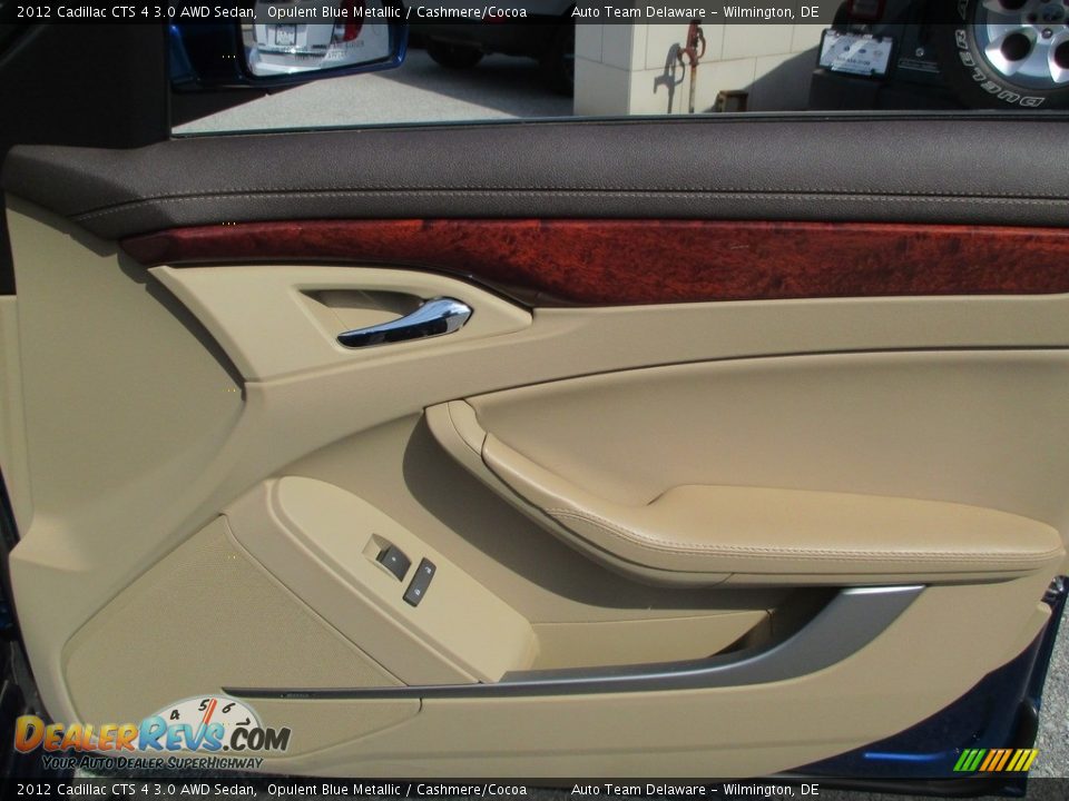2012 Cadillac CTS 4 3.0 AWD Sedan Opulent Blue Metallic / Cashmere/Cocoa Photo #26