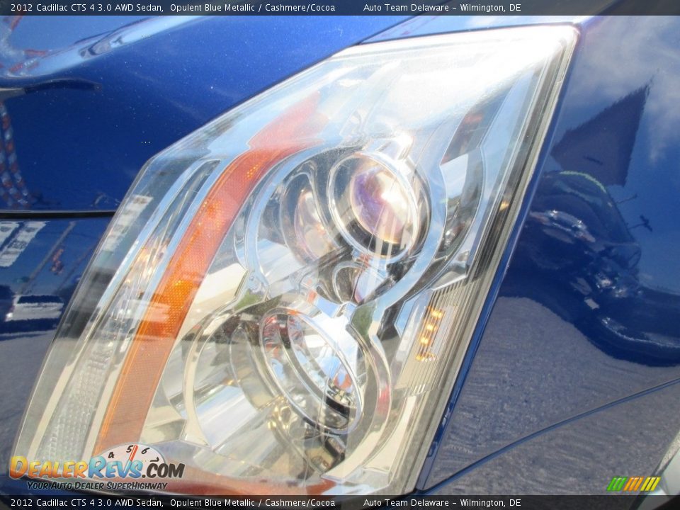 2012 Cadillac CTS 4 3.0 AWD Sedan Opulent Blue Metallic / Cashmere/Cocoa Photo #35
