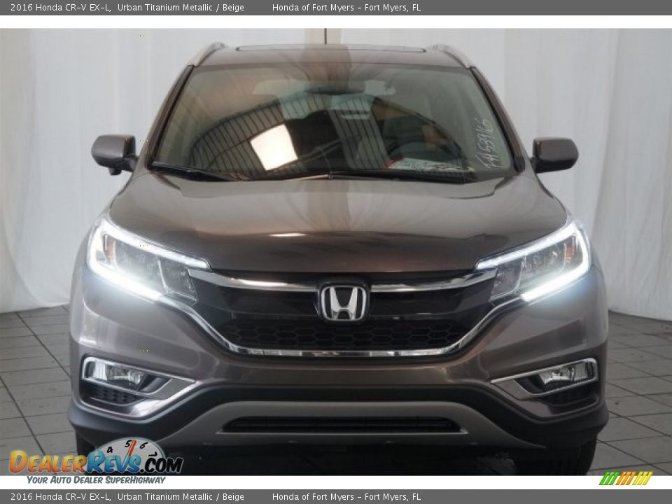 2016 Honda CR-V EX-L Urban Titanium Metallic / Beige Photo #2