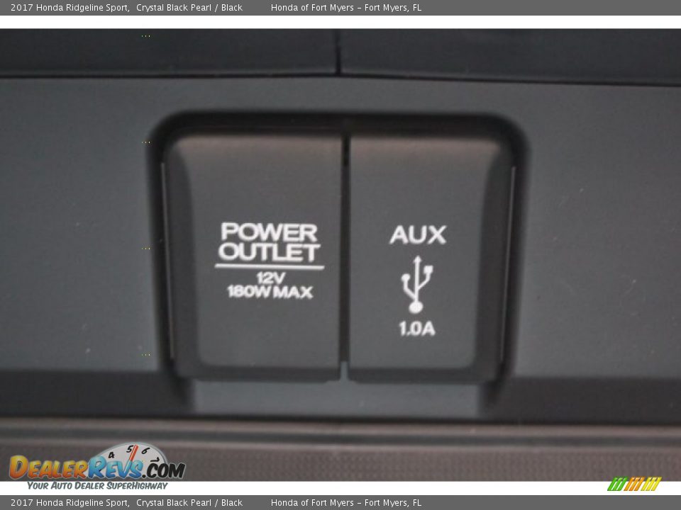 2017 Honda Ridgeline Sport Crystal Black Pearl / Black Photo #24