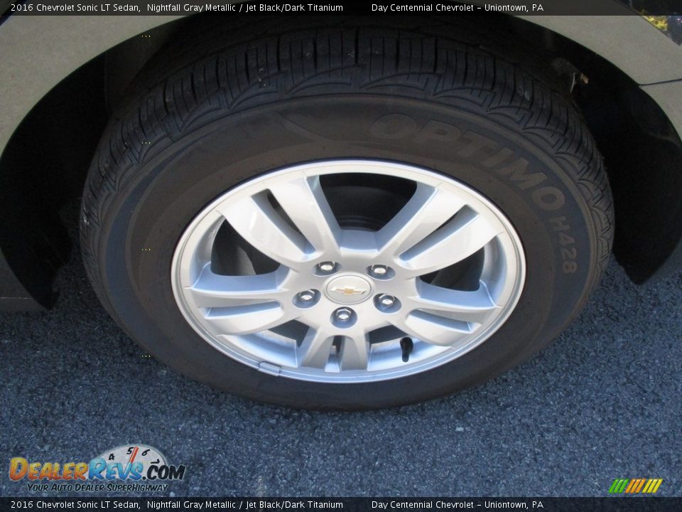2016 Chevrolet Sonic LT Sedan Nightfall Gray Metallic / Jet Black/Dark Titanium Photo #3