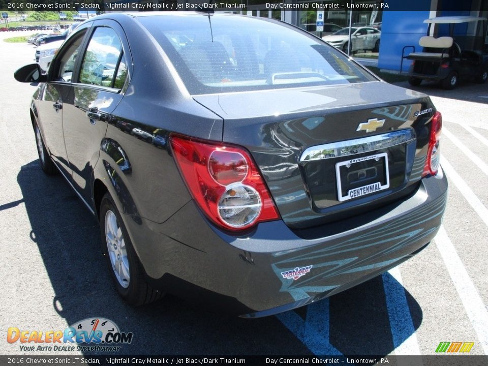 2016 Chevrolet Sonic LT Sedan Nightfall Gray Metallic / Jet Black/Dark Titanium Photo #4