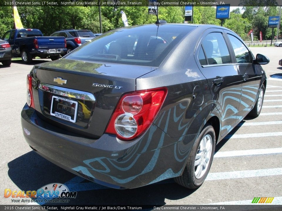 2016 Chevrolet Sonic LT Sedan Nightfall Gray Metallic / Jet Black/Dark Titanium Photo #6