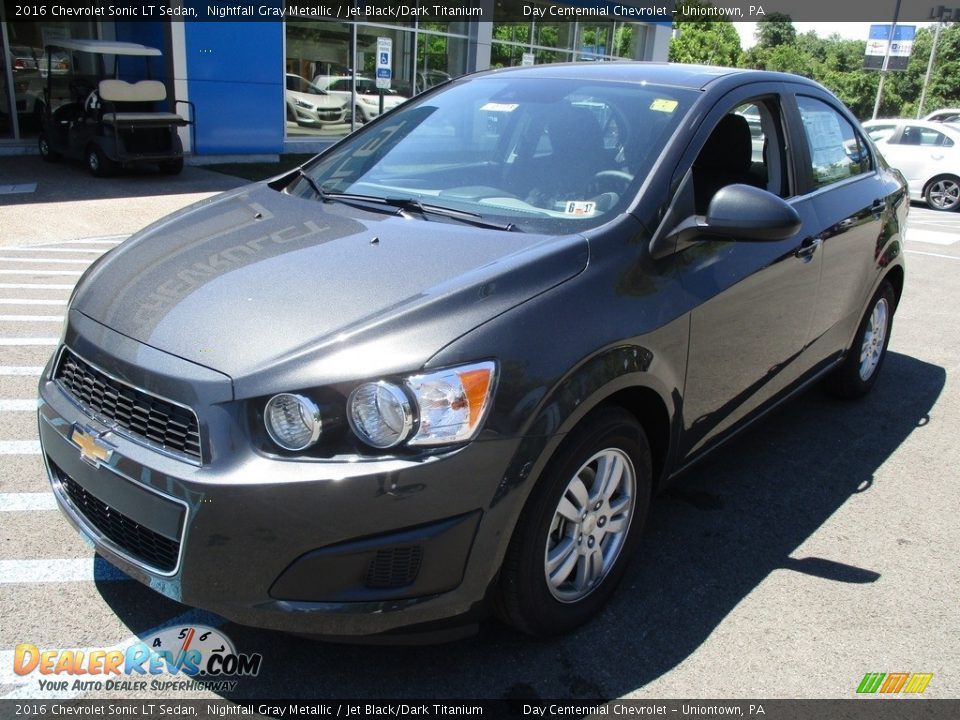 2016 Chevrolet Sonic LT Sedan Nightfall Gray Metallic / Jet Black/Dark Titanium Photo #10