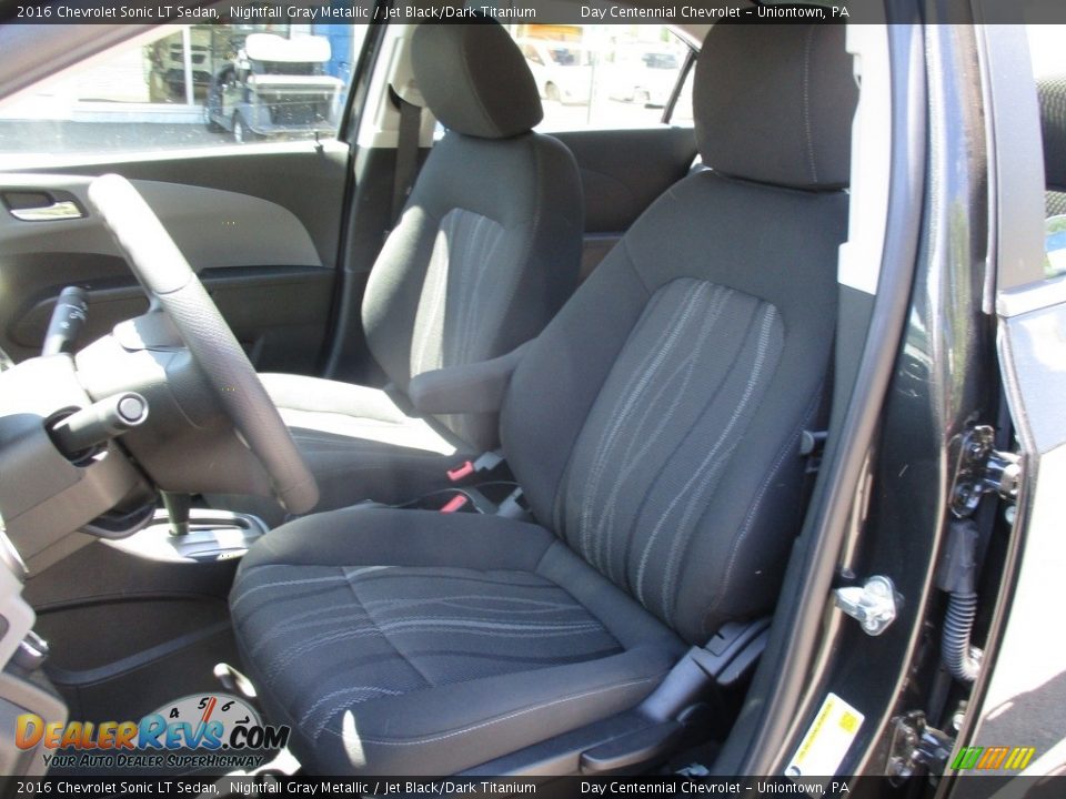 2016 Chevrolet Sonic LT Sedan Nightfall Gray Metallic / Jet Black/Dark Titanium Photo #12