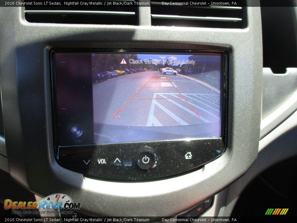 2016 Chevrolet Sonic LT Sedan Nightfall Gray Metallic / Jet Black/Dark Titanium Photo #17