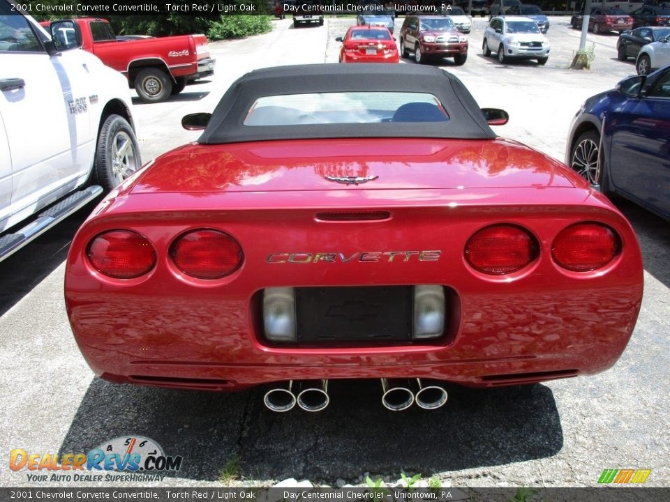 2001 Chevrolet Corvette Convertible Torch Red / Light Oak Photo #4