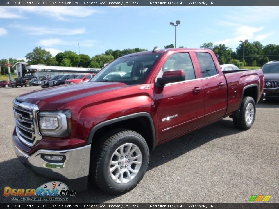 2016 GMC Sierra 1500 SLE Double Cab 4WD Crimson Red Tintcoat / Jet Black Photo #1