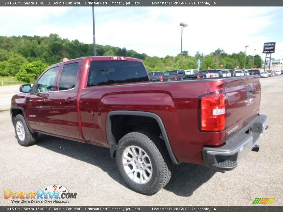 2016 GMC Sierra 1500 SLE Double Cab 4WD Crimson Red Tintcoat / Jet Black Photo #3