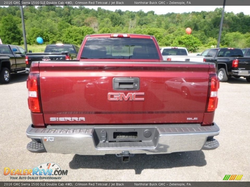 2016 GMC Sierra 1500 SLE Double Cab 4WD Crimson Red Tintcoat / Jet Black Photo #4