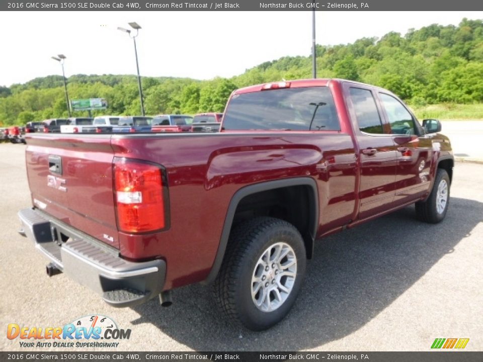 2016 GMC Sierra 1500 SLE Double Cab 4WD Crimson Red Tintcoat / Jet Black Photo #5