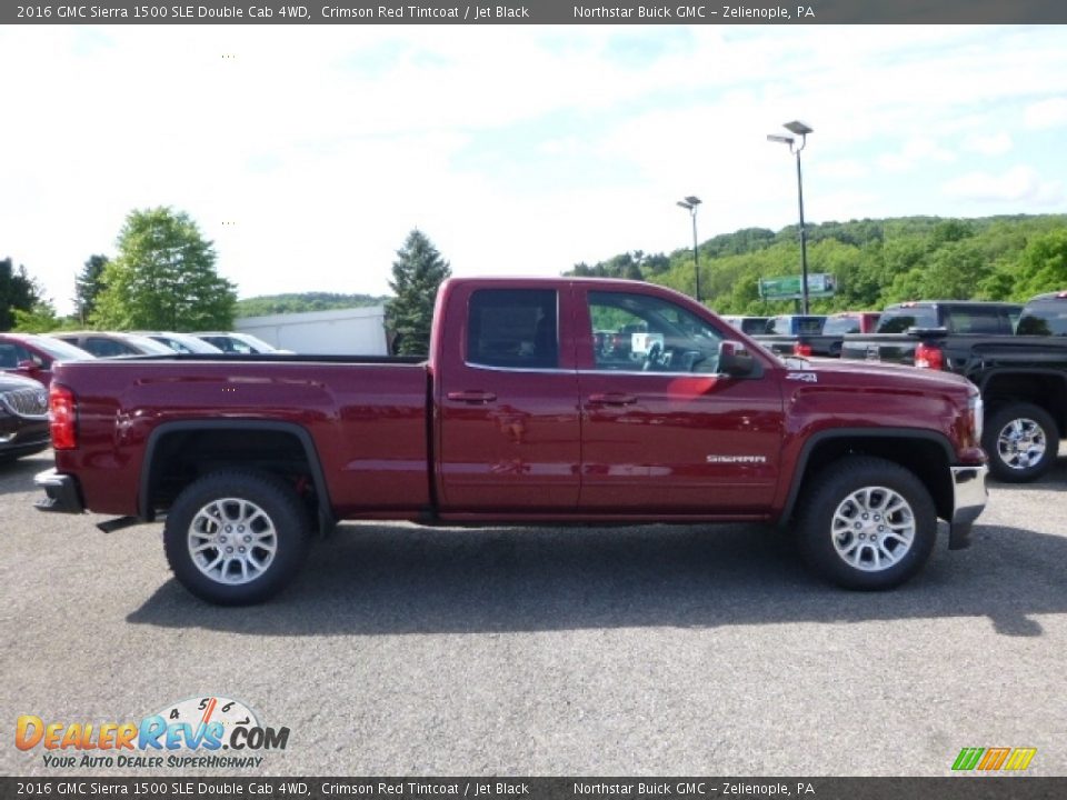 2016 GMC Sierra 1500 SLE Double Cab 4WD Crimson Red Tintcoat / Jet Black Photo #6