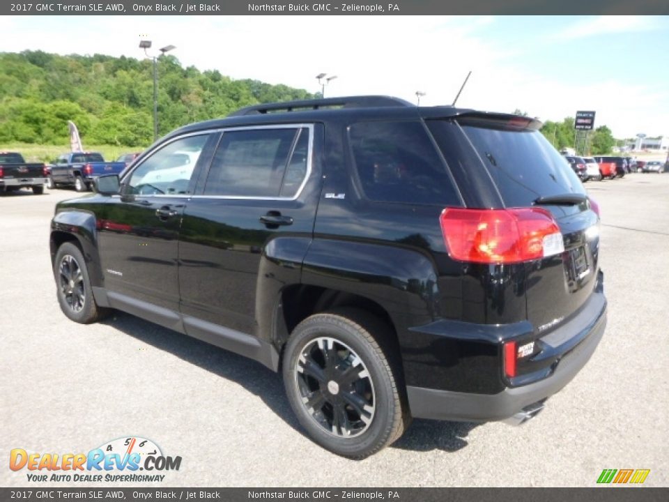 2017 GMC Terrain SLE AWD Onyx Black / Jet Black Photo #3