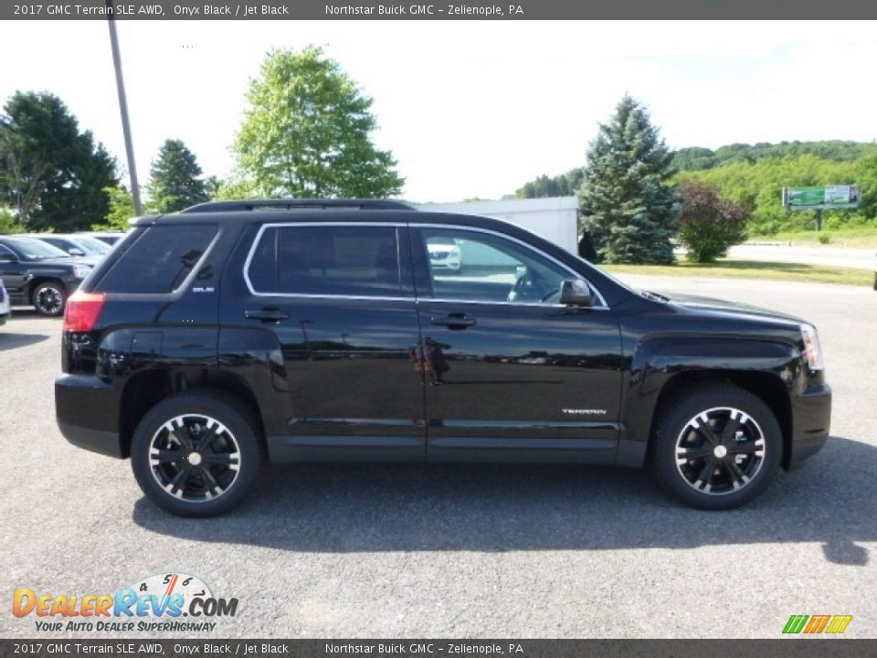 2017 GMC Terrain SLE AWD Onyx Black / Jet Black Photo #6