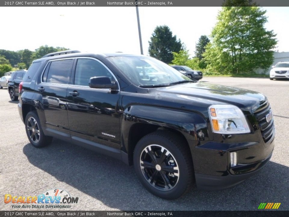 2017 GMC Terrain SLE AWD Onyx Black / Jet Black Photo #7