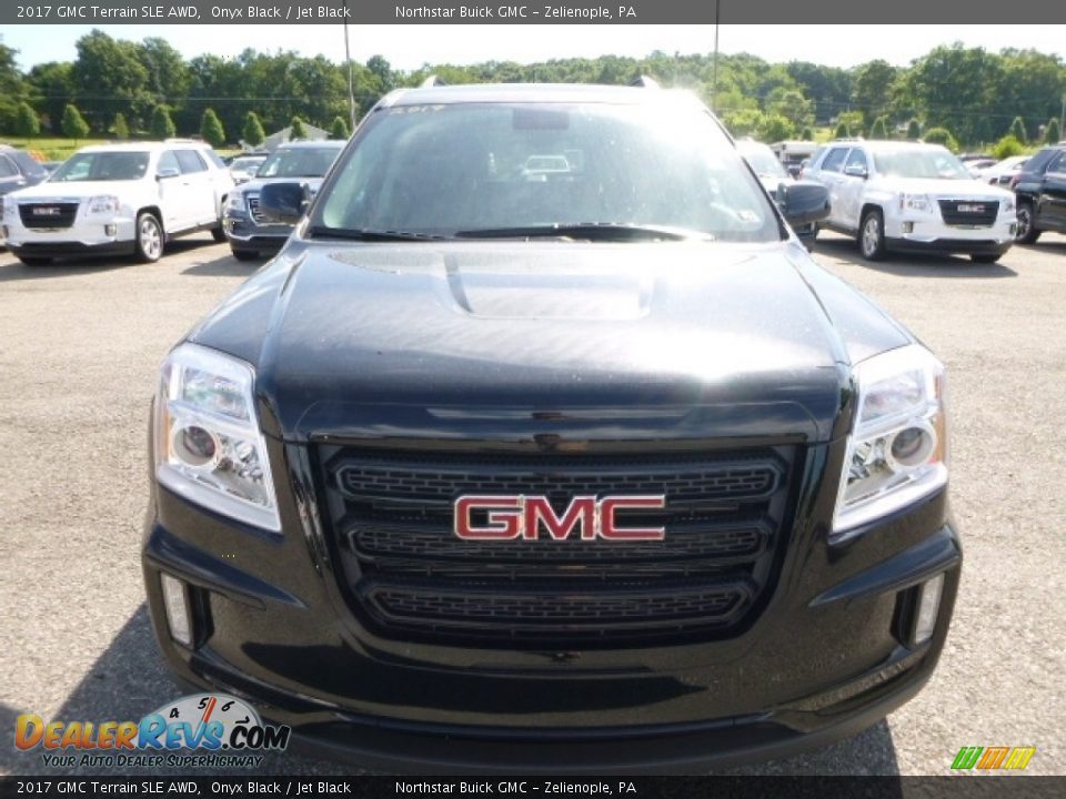 2017 GMC Terrain SLE AWD Onyx Black / Jet Black Photo #8