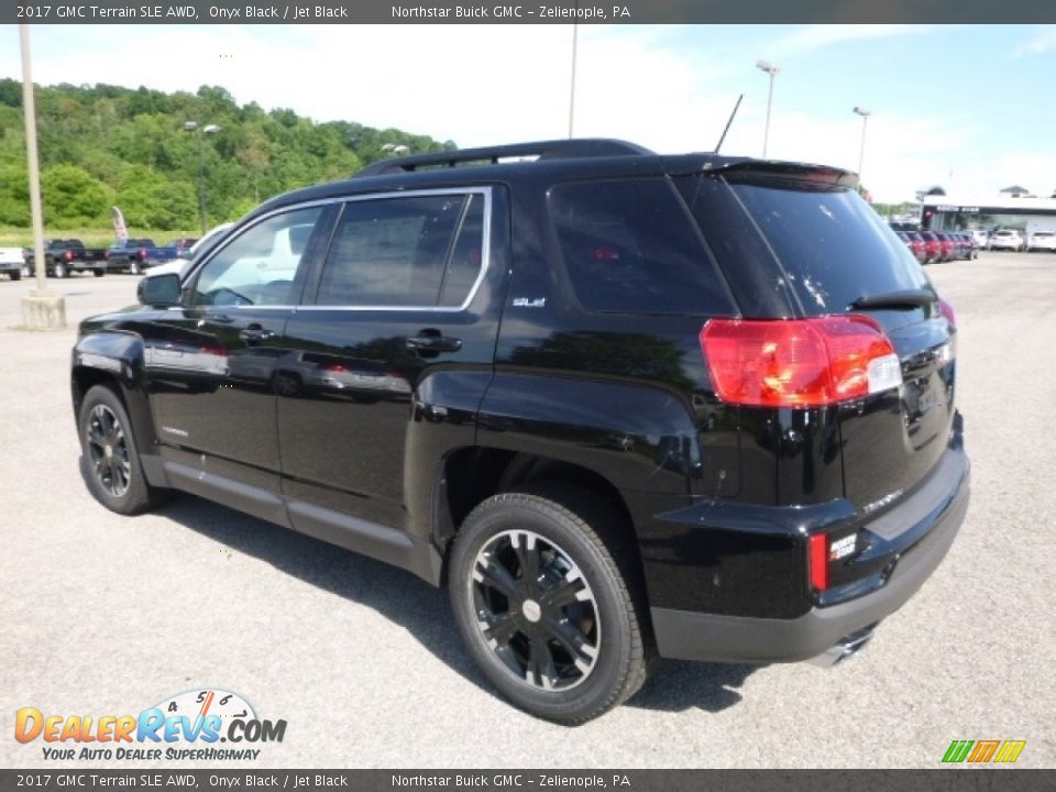 2017 GMC Terrain SLE AWD Onyx Black / Jet Black Photo #6