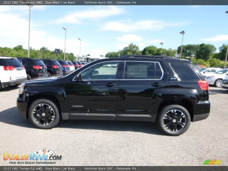 2017 GMC Terrain SLE AWD Onyx Black / Jet Black Photo #7