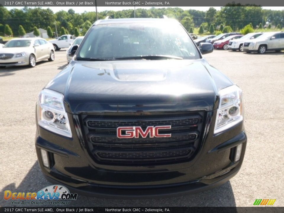 2017 GMC Terrain SLE AWD Onyx Black / Jet Black Photo #8