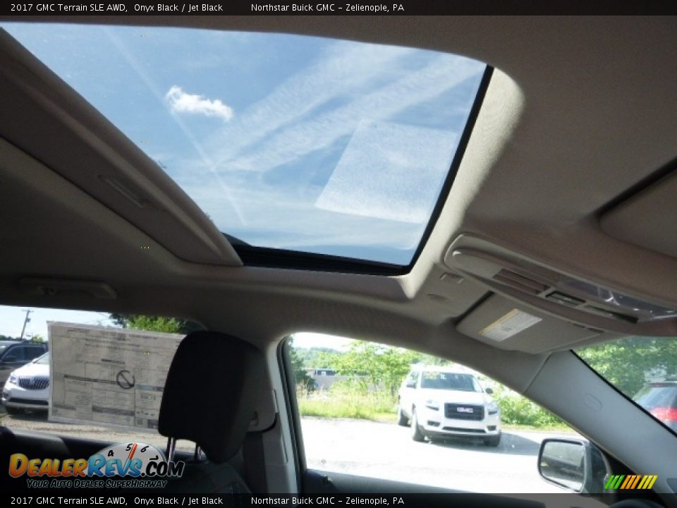 2017 GMC Terrain SLE AWD Onyx Black / Jet Black Photo #13