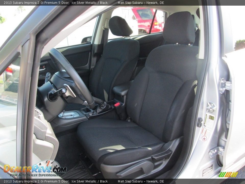 2013 Subaru Impreza 2.0i Premium 5 Door Ice Silver Metallic / Black Photo #15