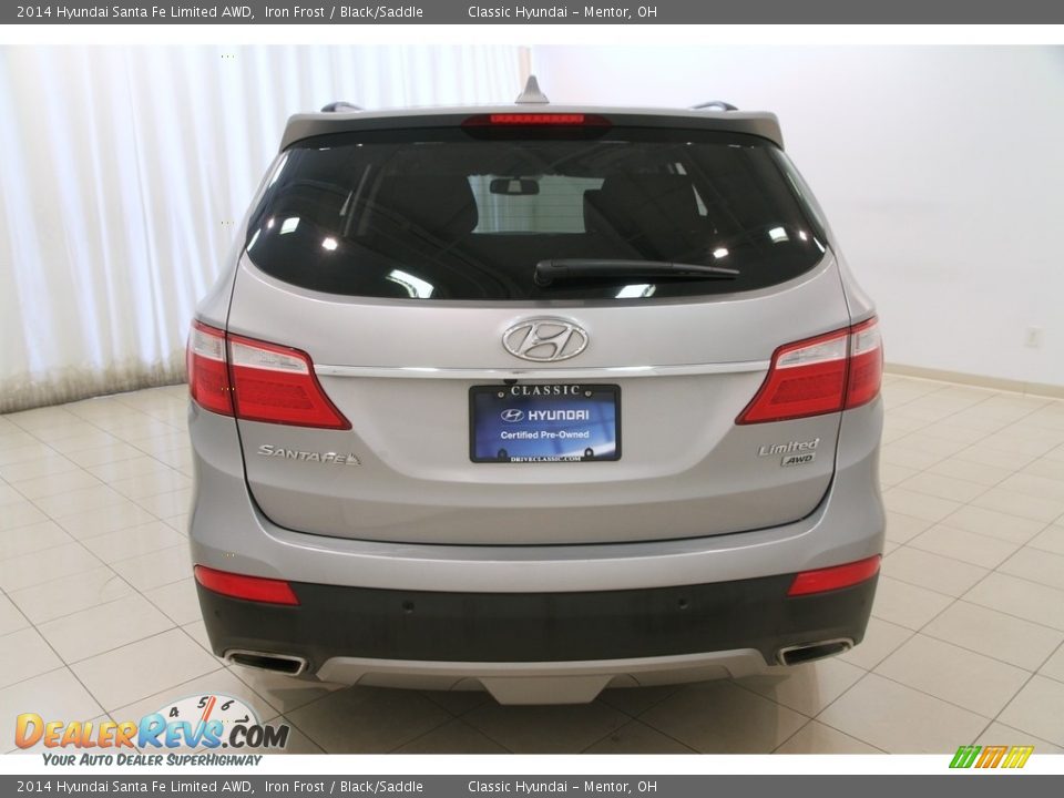 2014 Hyundai Santa Fe Limited AWD Iron Frost / Black/Saddle Photo #18