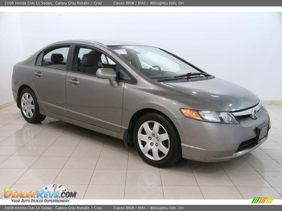 2008 Honda Civic LX Sedan Galaxy Gray Metallic / Gray Photo #1