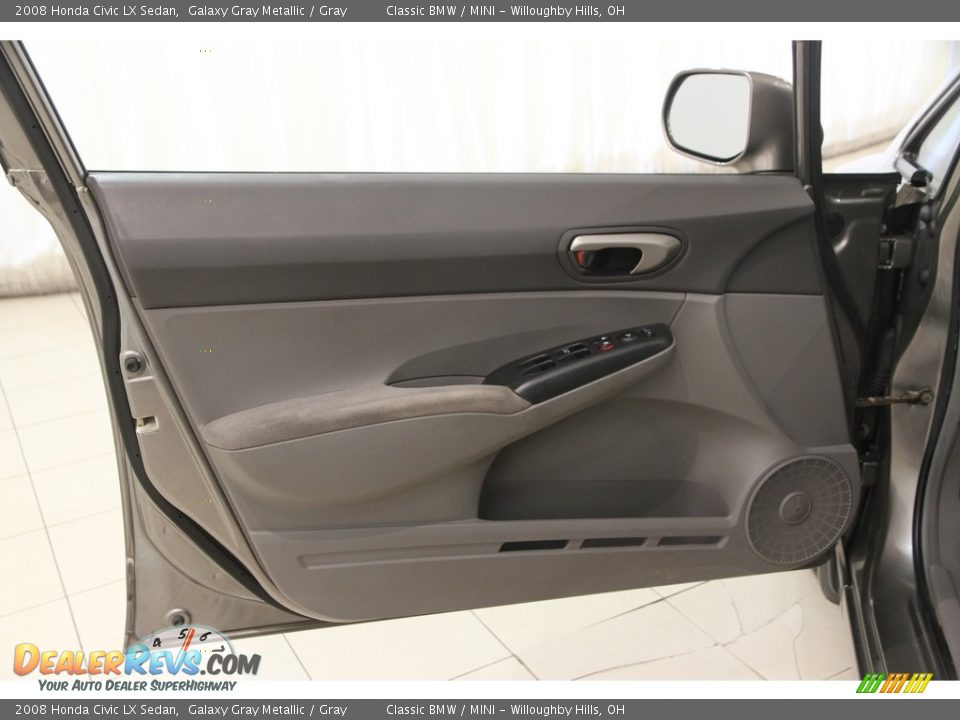 2008 Honda Civic LX Sedan Galaxy Gray Metallic / Gray Photo #4