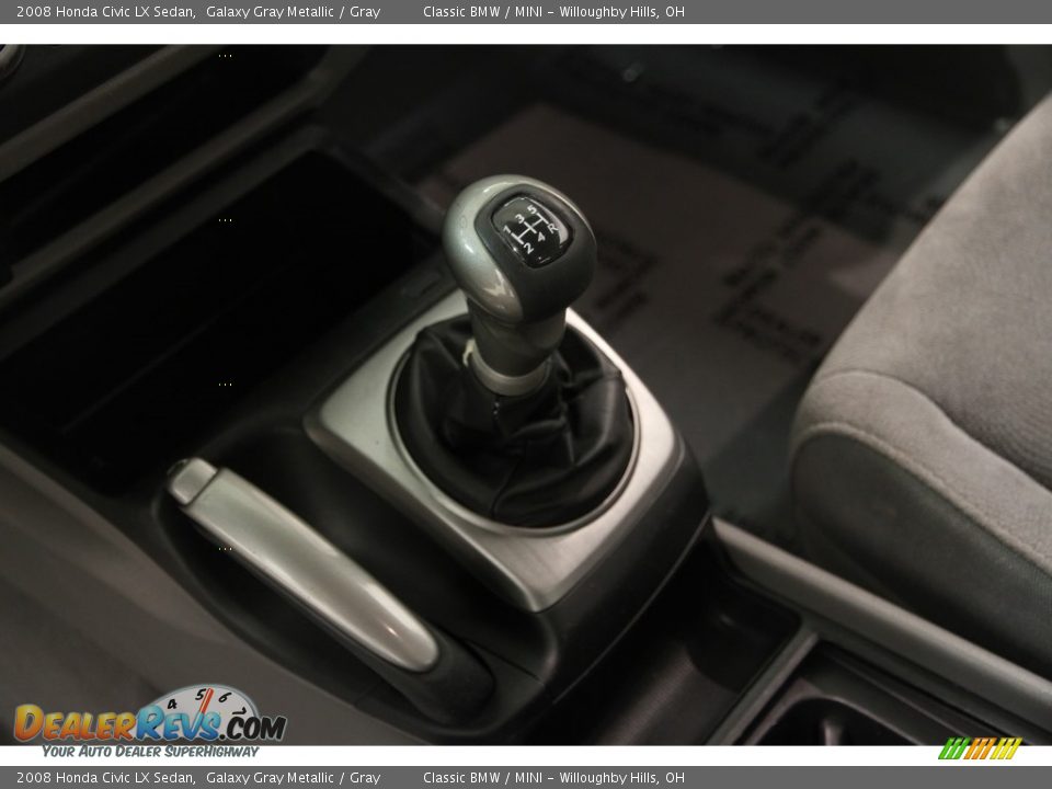 2008 Honda Civic LX Sedan Galaxy Gray Metallic / Gray Photo #9