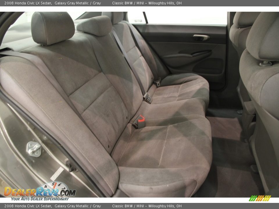 2008 Honda Civic LX Sedan Galaxy Gray Metallic / Gray Photo #11