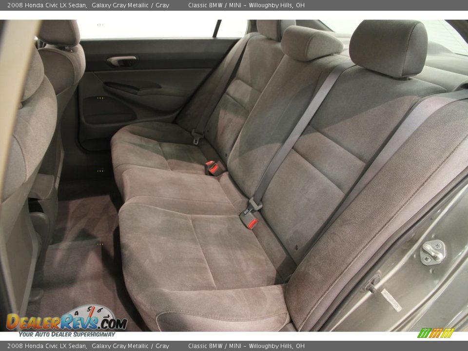2008 Honda Civic LX Sedan Galaxy Gray Metallic / Gray Photo #12
