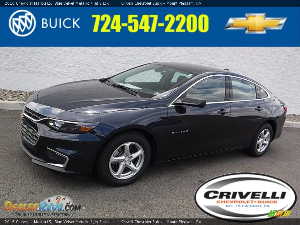 2016 Chevrolet Malibu LS Blue Velvet Metallic / Jet Black Photo #1