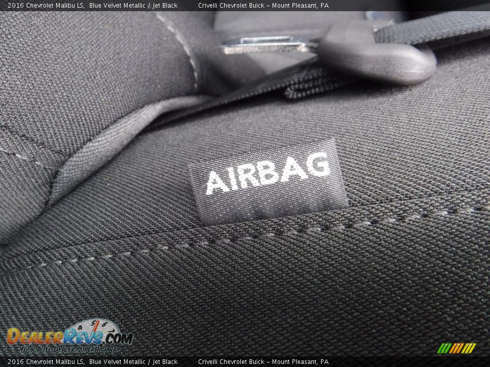 2016 Chevrolet Malibu LS Blue Velvet Metallic / Jet Black Photo #10